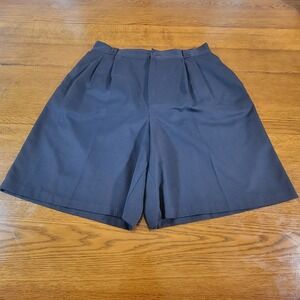 Vintage 90s Fundamental Things Shorts Women's Size 16 Navy‎ Pleated High Rise